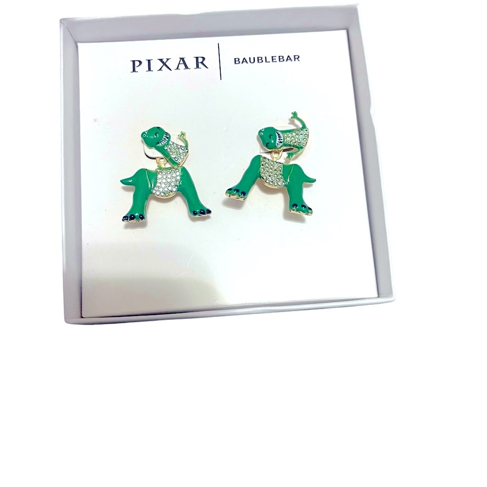 💜💜🌼NIB Disney BaubleBar Green Dinosaur Earrings - Picture 2 of 6
